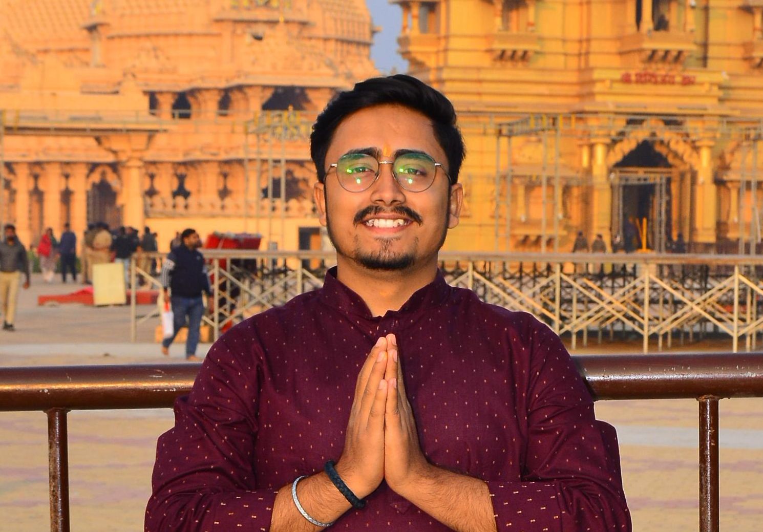 Founder at temple
