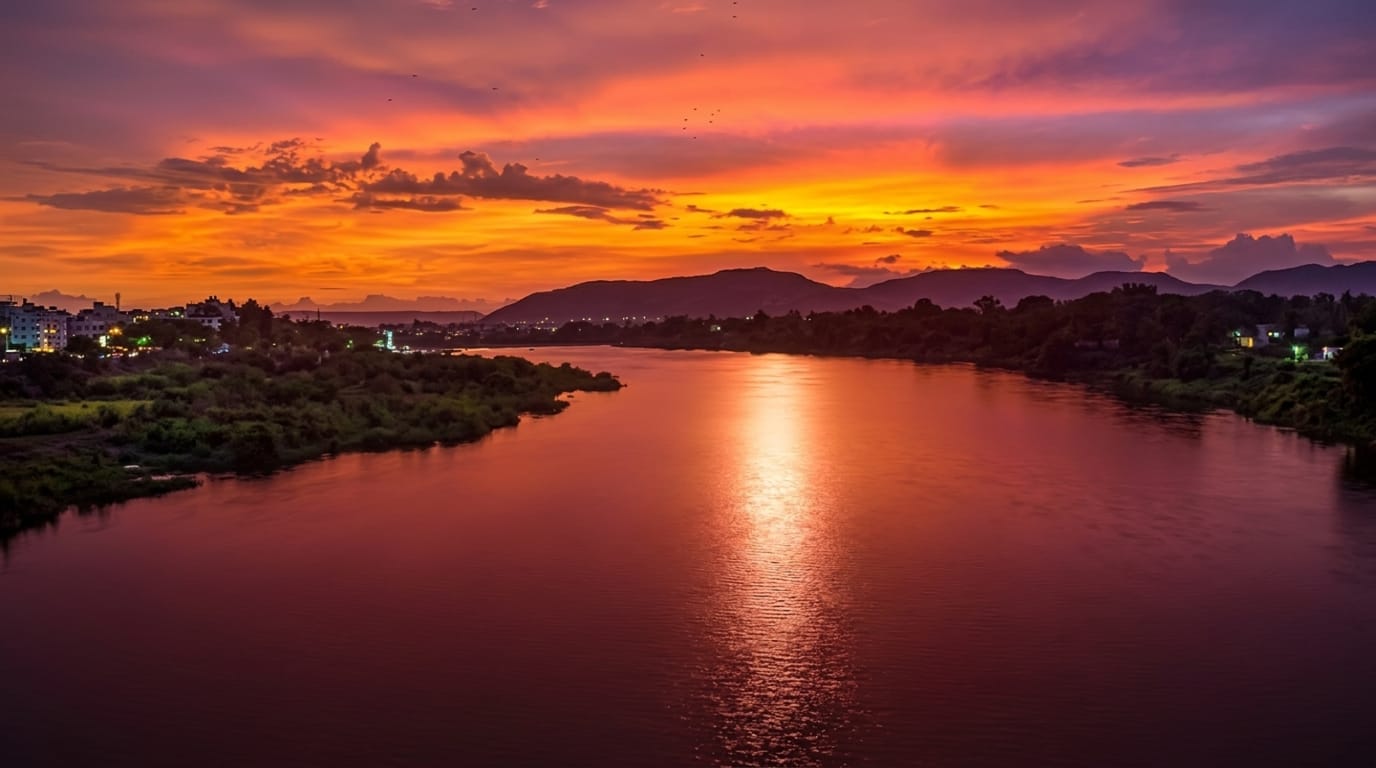 Srisailam Dam & Krishna River